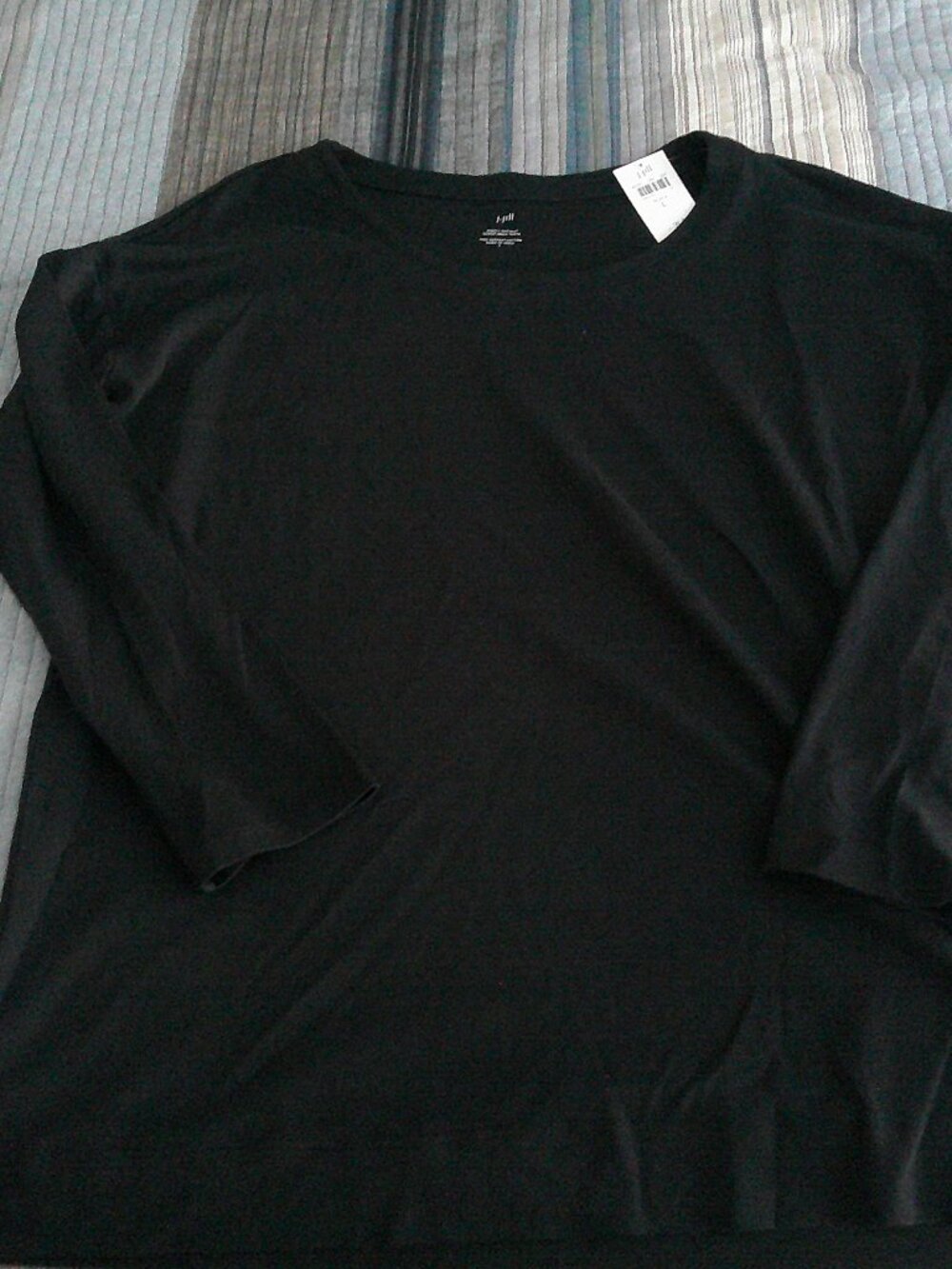 J. Jill Simply SUpima Scoop neck tunic in black Size L NWT